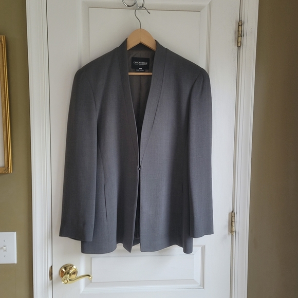 Giorgio Armani womens size 48 blazer. Dark gray - Picture 2 of 10